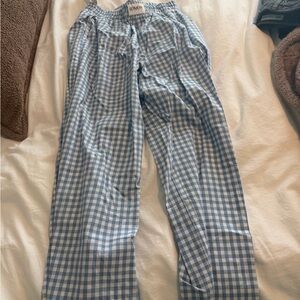 LONDON Blue & White Gingham Lounge Pants